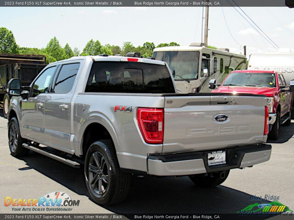 2023 Ford F150 XLT SuperCrew 4x4 Iconic Silver Metallic / Black Photo #3