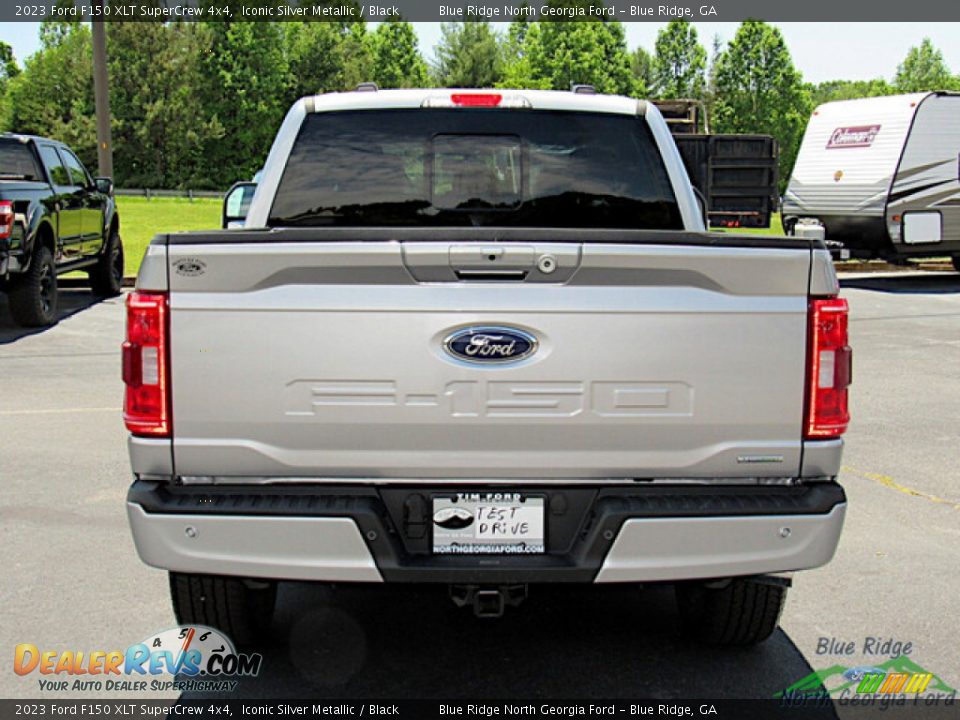 2023 Ford F150 XLT SuperCrew 4x4 Iconic Silver Metallic / Black Photo #4