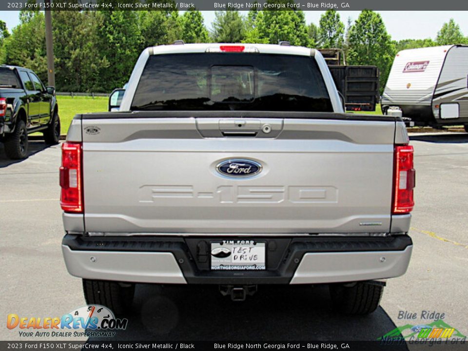 2023 Ford F150 XLT SuperCrew 4x4 Iconic Silver Metallic / Black Photo #4