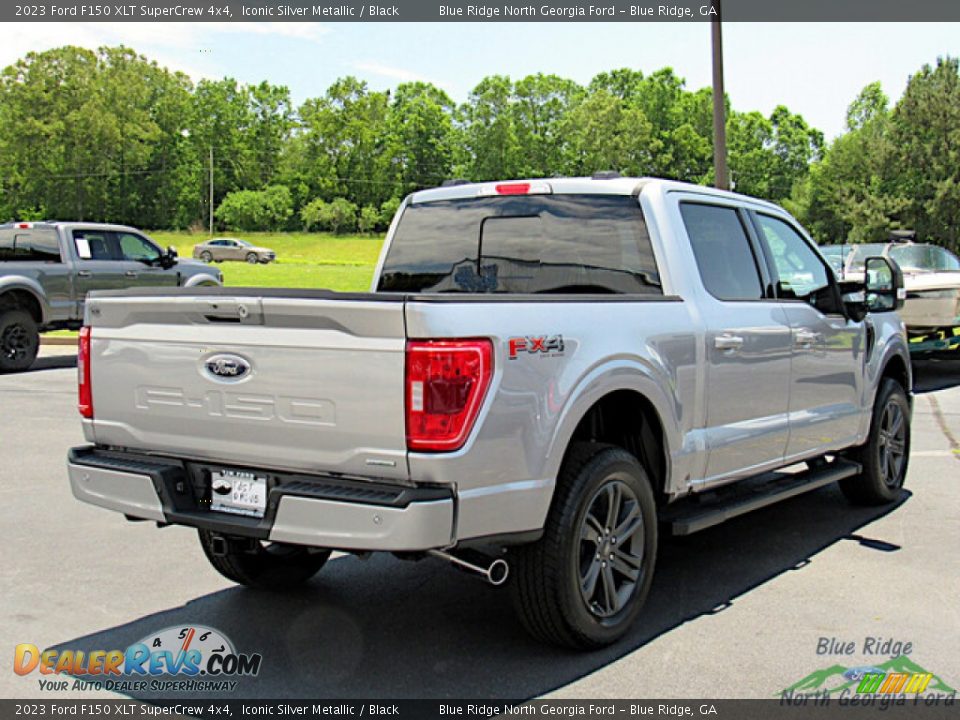 2023 Ford F150 XLT SuperCrew 4x4 Iconic Silver Metallic / Black Photo #5