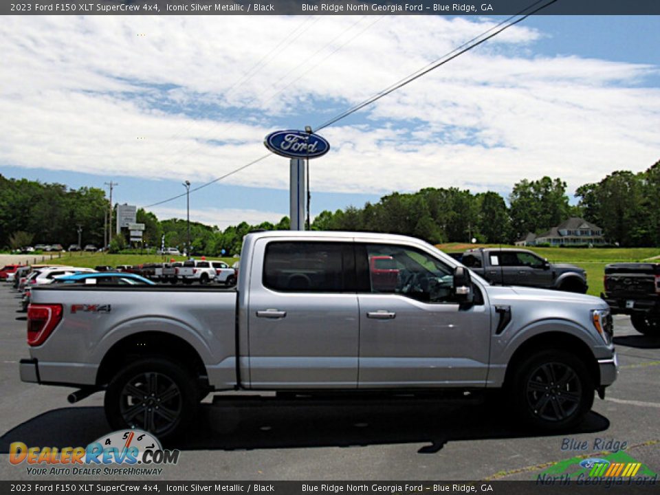 2023 Ford F150 XLT SuperCrew 4x4 Iconic Silver Metallic / Black Photo #6