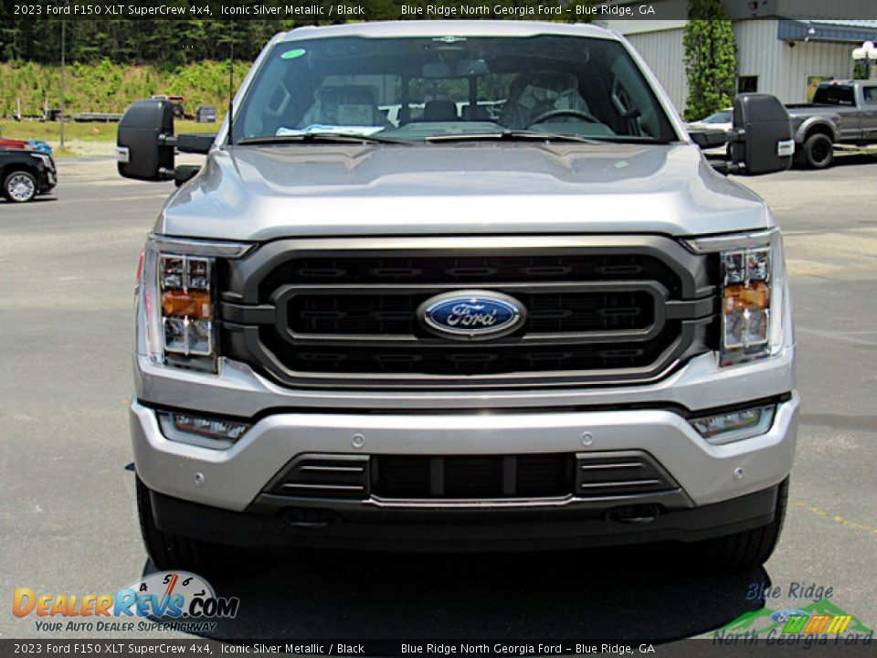 2023 Ford F150 XLT SuperCrew 4x4 Iconic Silver Metallic / Black Photo #8