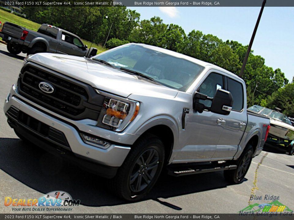 2023 Ford F150 XLT SuperCrew 4x4 Iconic Silver Metallic / Black Photo #26