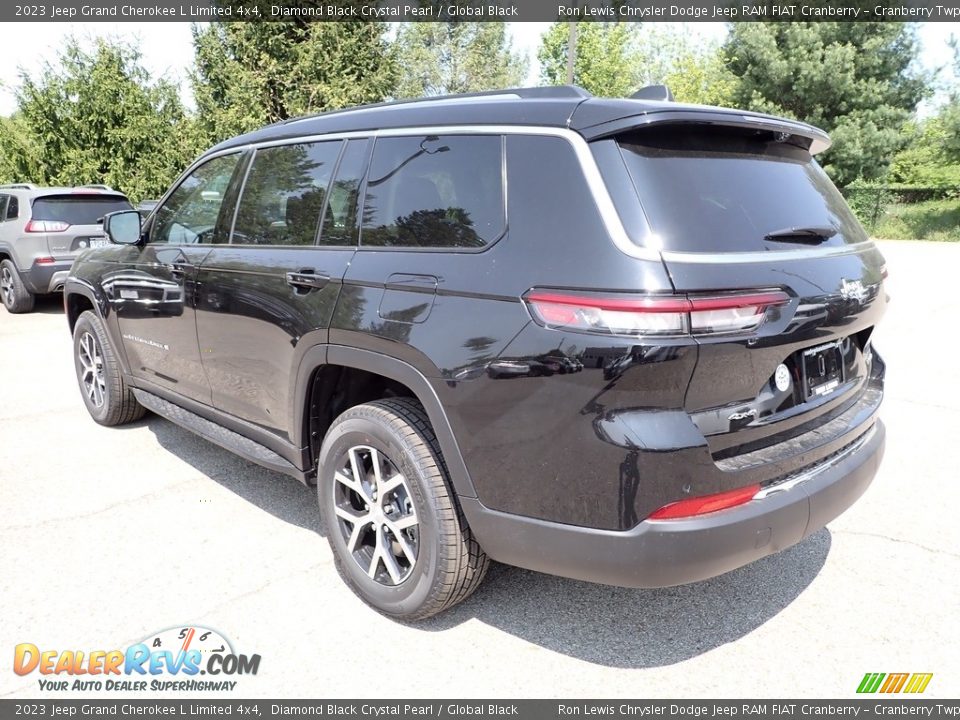 2023 Jeep Grand Cherokee L Limited 4x4 Diamond Black Crystal Pearl / Global Black Photo #3