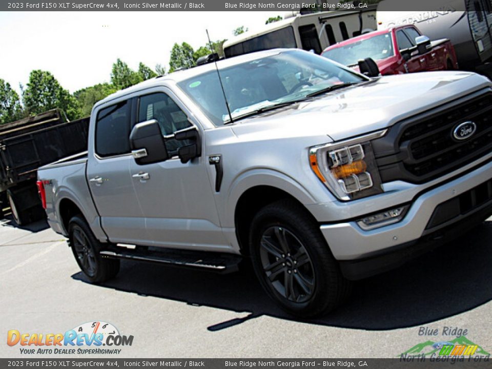 2023 Ford F150 XLT SuperCrew 4x4 Iconic Silver Metallic / Black Photo #27