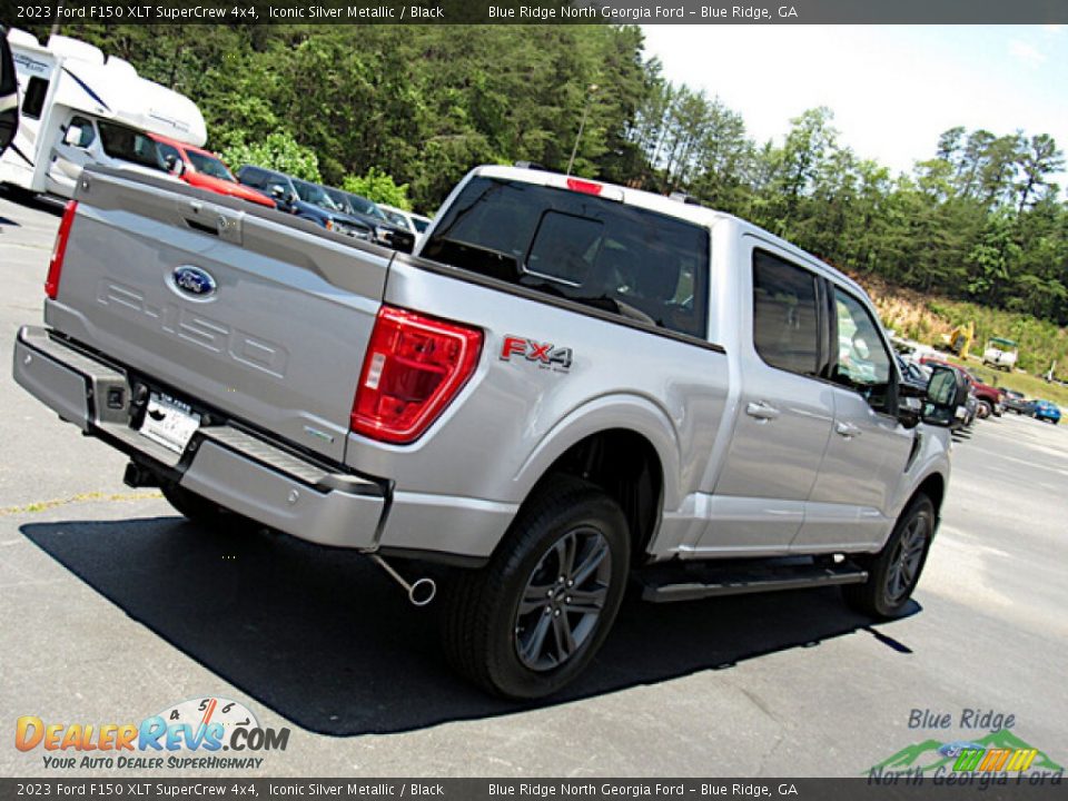 2023 Ford F150 XLT SuperCrew 4x4 Iconic Silver Metallic / Black Photo #28