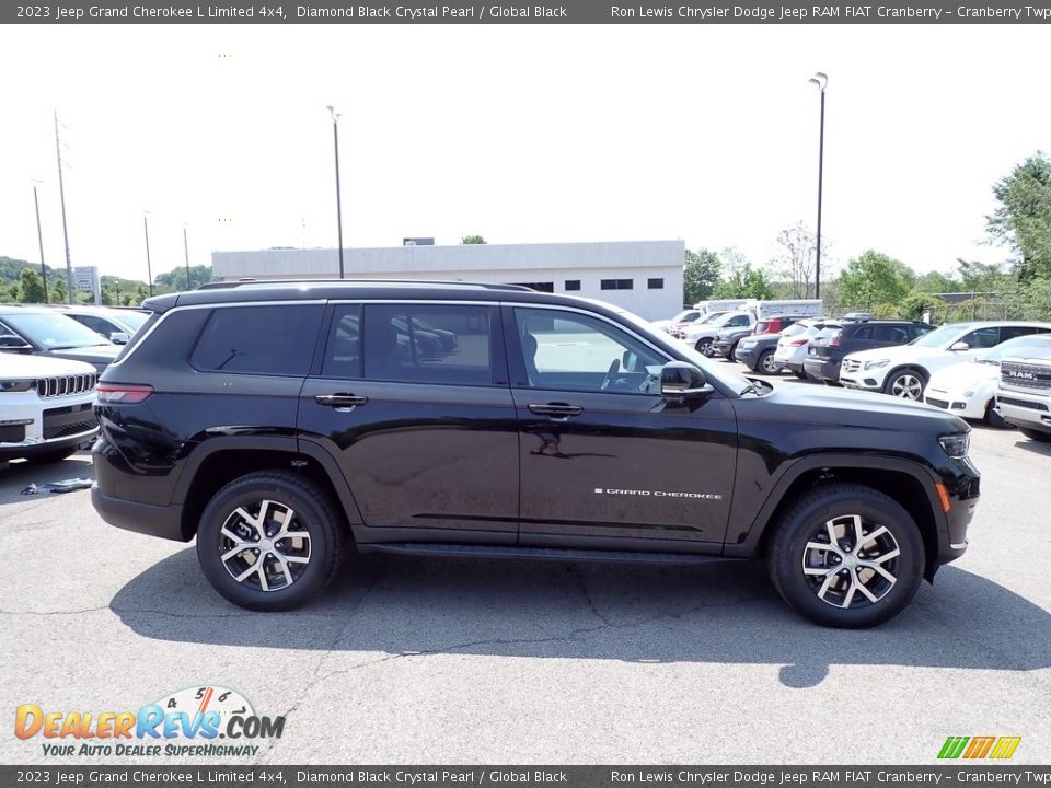 2023 Jeep Grand Cherokee L Limited 4x4 Diamond Black Crystal Pearl / Global Black Photo #6