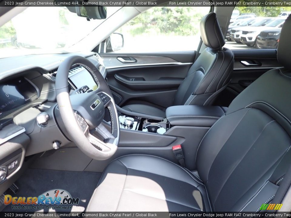 2023 Jeep Grand Cherokee L Limited 4x4 Diamond Black Crystal Pearl / Global Black Photo #14