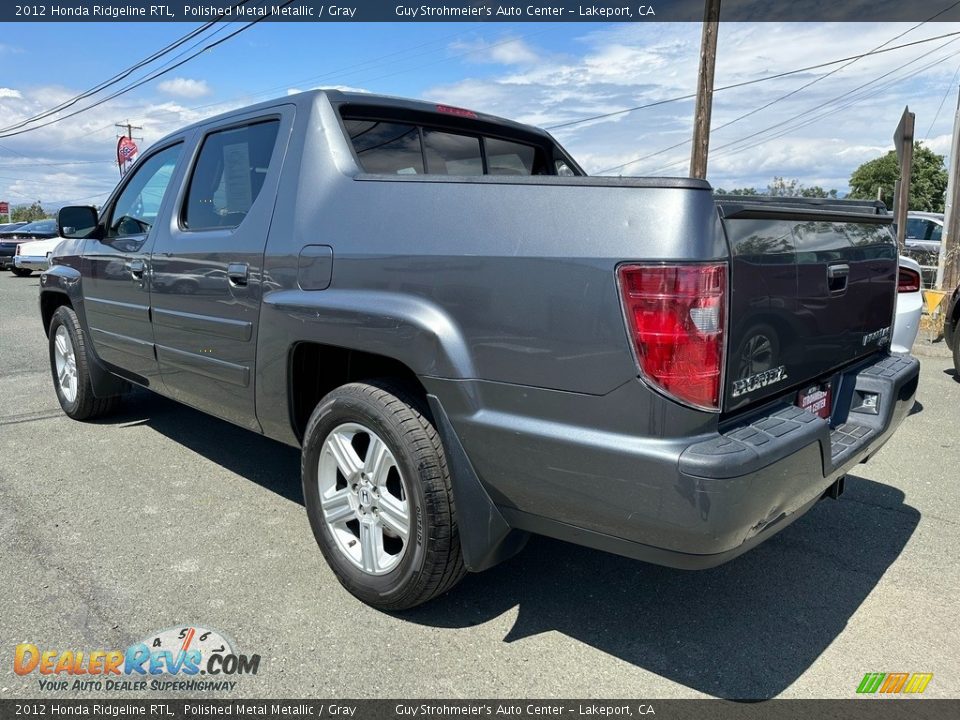 2012 Honda Ridgeline RTL Polished Metal Metallic / Gray Photo #4