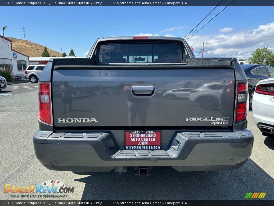 2012 Honda Ridgeline RTL Polished Metal Metallic / Gray Photo #5