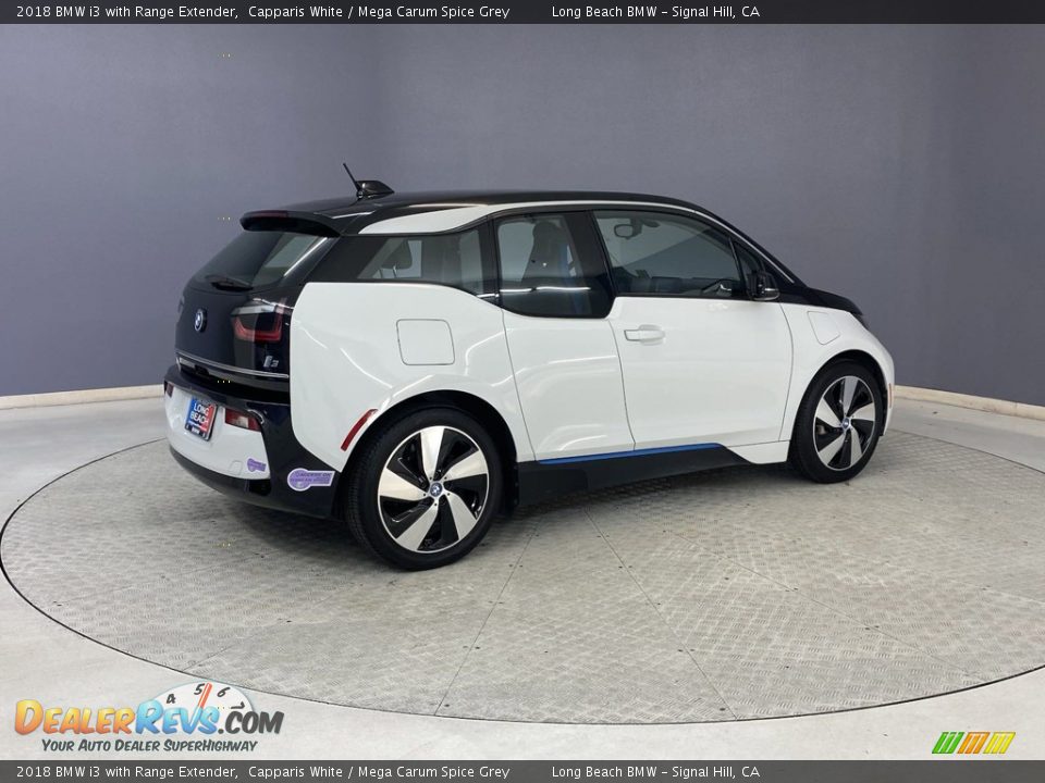 2018 BMW i3 with Range Extender Capparis White / Mega Carum Spice Grey Photo #5