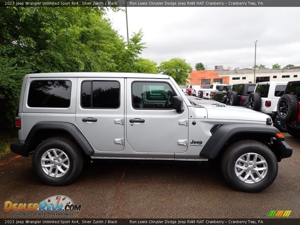 2023 Jeep Wrangler Unlimited Sport 4x4 Silver Zynith / Black Photo #4