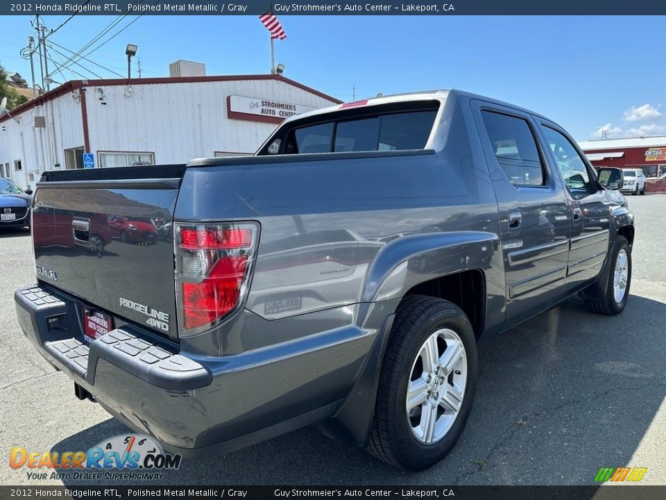 2012 Honda Ridgeline RTL Polished Metal Metallic / Gray Photo #6