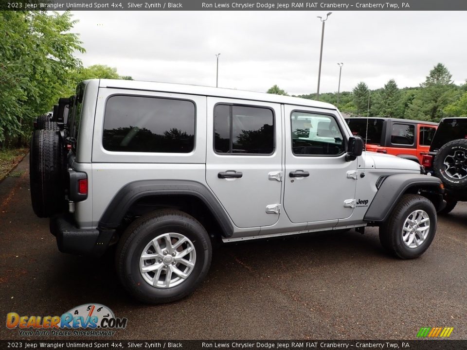 2023 Jeep Wrangler Unlimited Sport 4x4 Silver Zynith / Black Photo #5