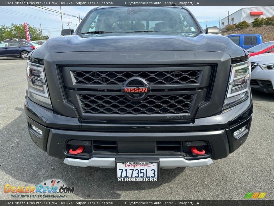 2021 Nissan Titan Pro-4X Crew Cab 4x4 Super Black / Charcoal Photo #2