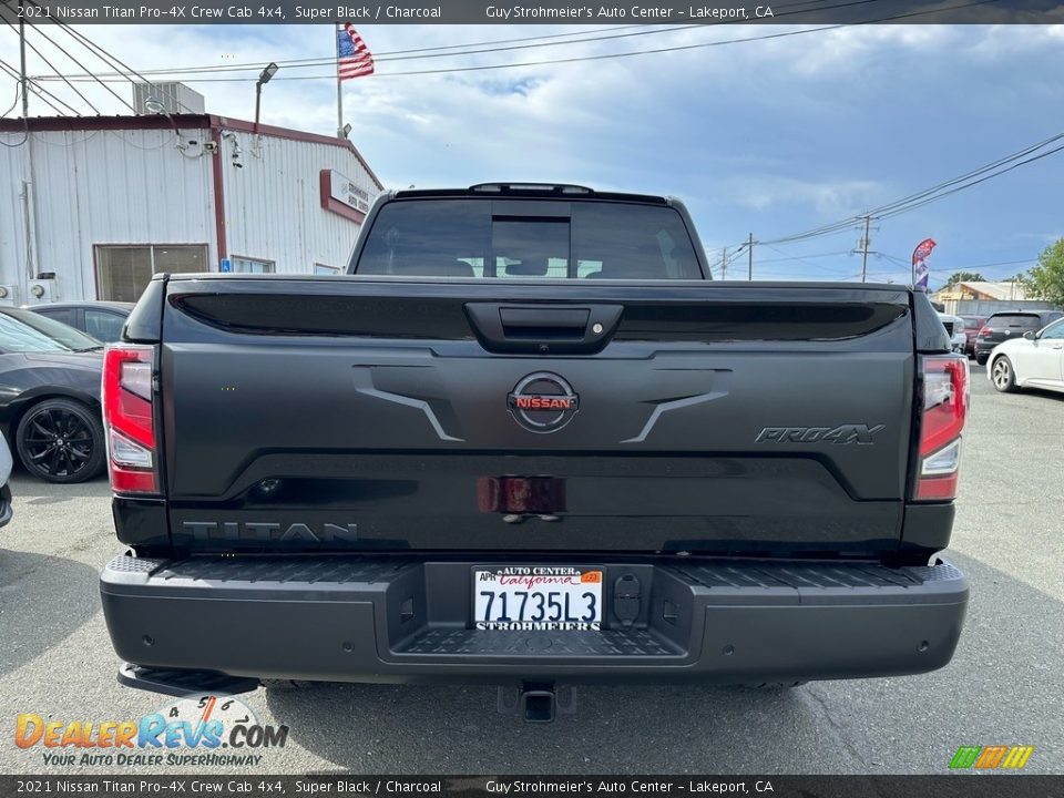 2021 Nissan Titan Pro-4X Crew Cab 4x4 Super Black / Charcoal Photo #5