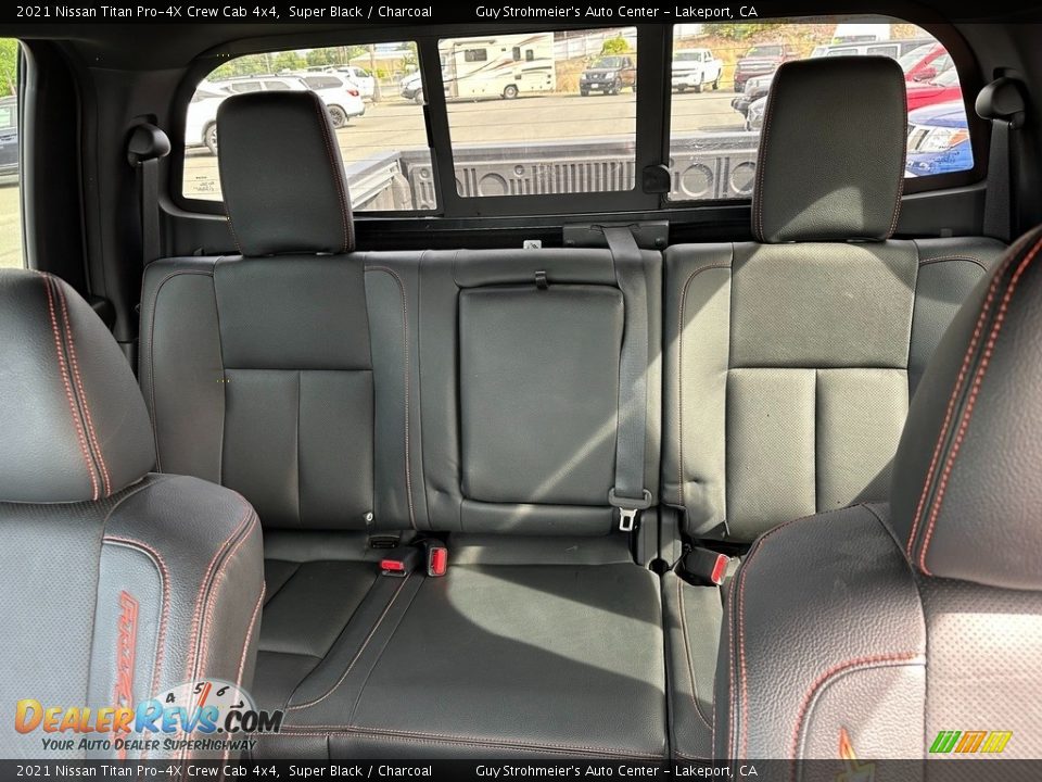 Rear Seat of 2021 Nissan Titan Pro-4X Crew Cab 4x4 Photo #16