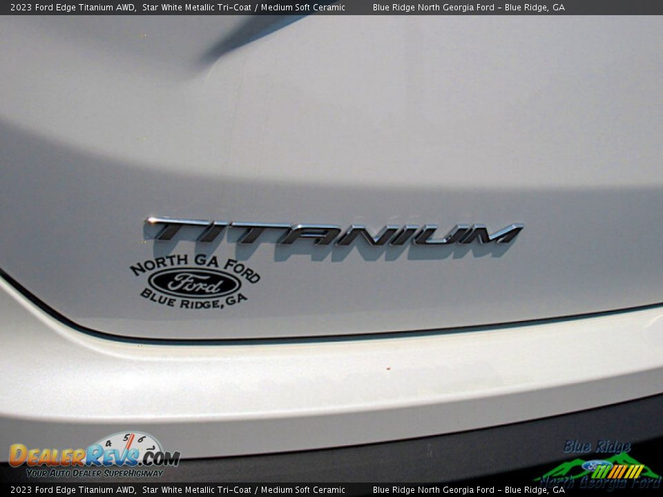 2023 Ford Edge Titanium AWD Star White Metallic Tri-Coat / Medium Soft Ceramic Photo #23