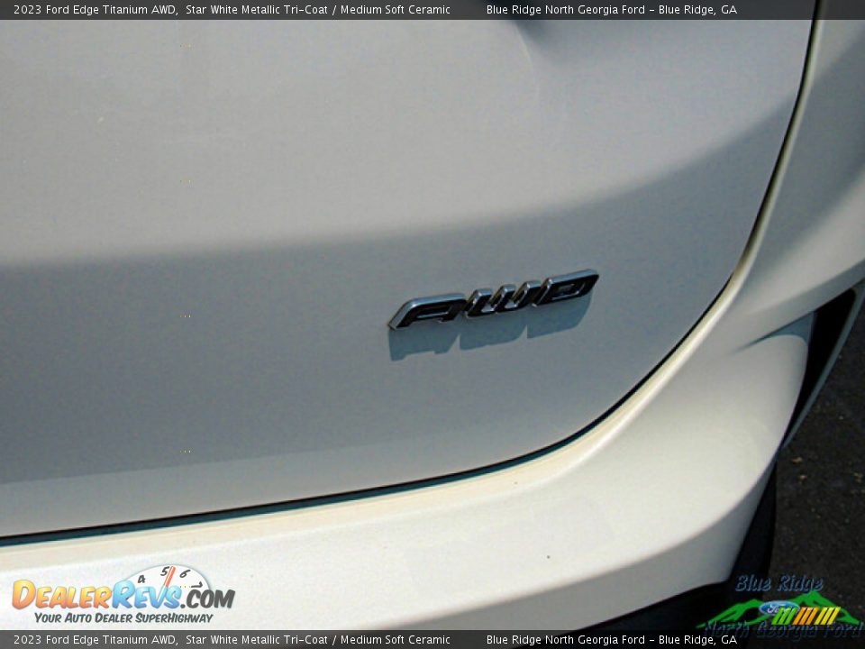 2023 Ford Edge Titanium AWD Star White Metallic Tri-Coat / Medium Soft Ceramic Photo #24