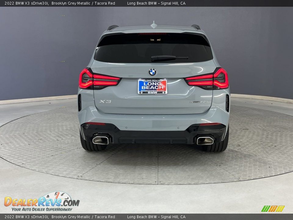 2022 BMW X3 sDrive30i Brooklyn Grey Metallic / Tacora Red Photo #5