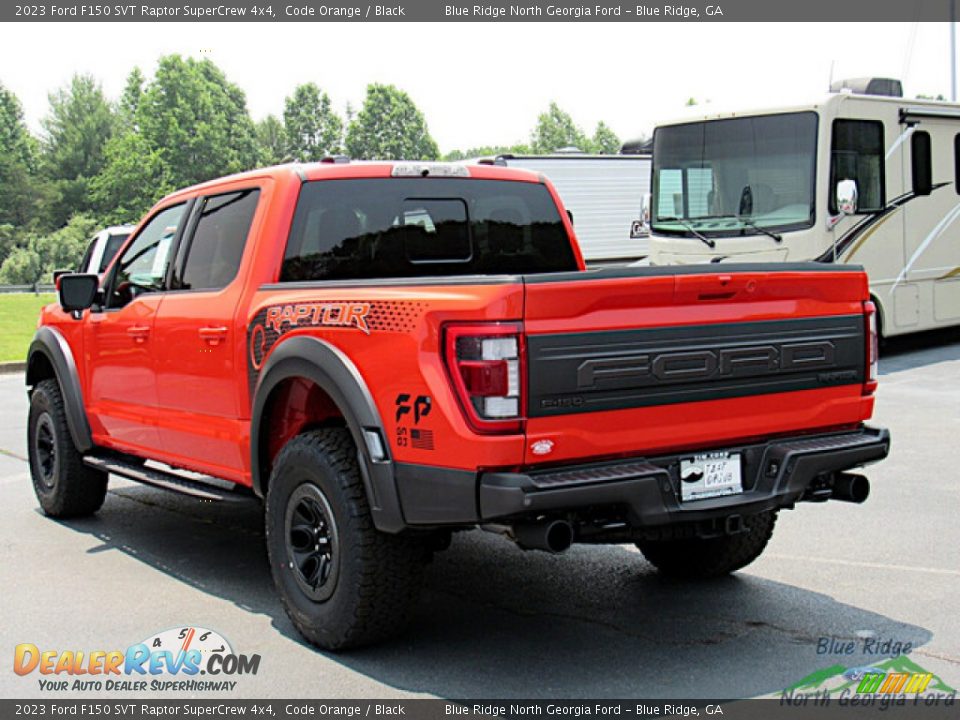 2023 Ford F150 SVT Raptor SuperCrew 4x4 Code Orange / Black Photo #3