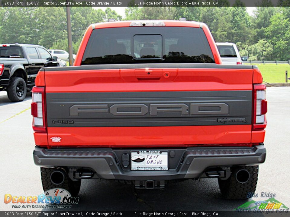 2023 Ford F150 SVT Raptor SuperCrew 4x4 Code Orange / Black Photo #4