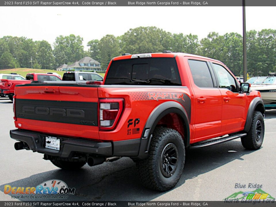 2023 Ford F150 SVT Raptor SuperCrew 4x4 Code Orange / Black Photo #5