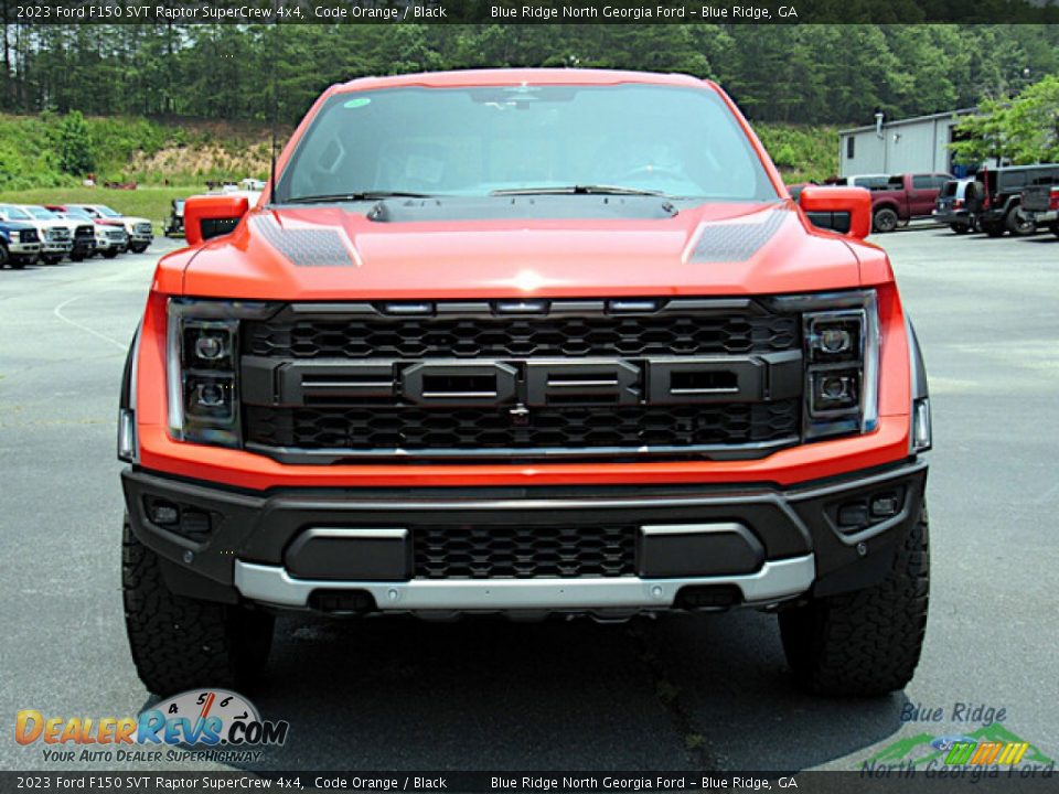 2023 Ford F150 SVT Raptor SuperCrew 4x4 Code Orange / Black Photo #8