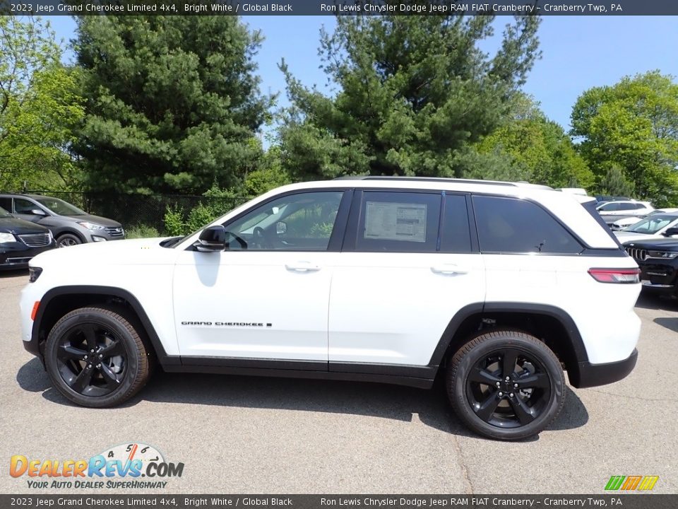 2023 Jeep Grand Cherokee Limited 4x4 Bright White / Global Black Photo #2