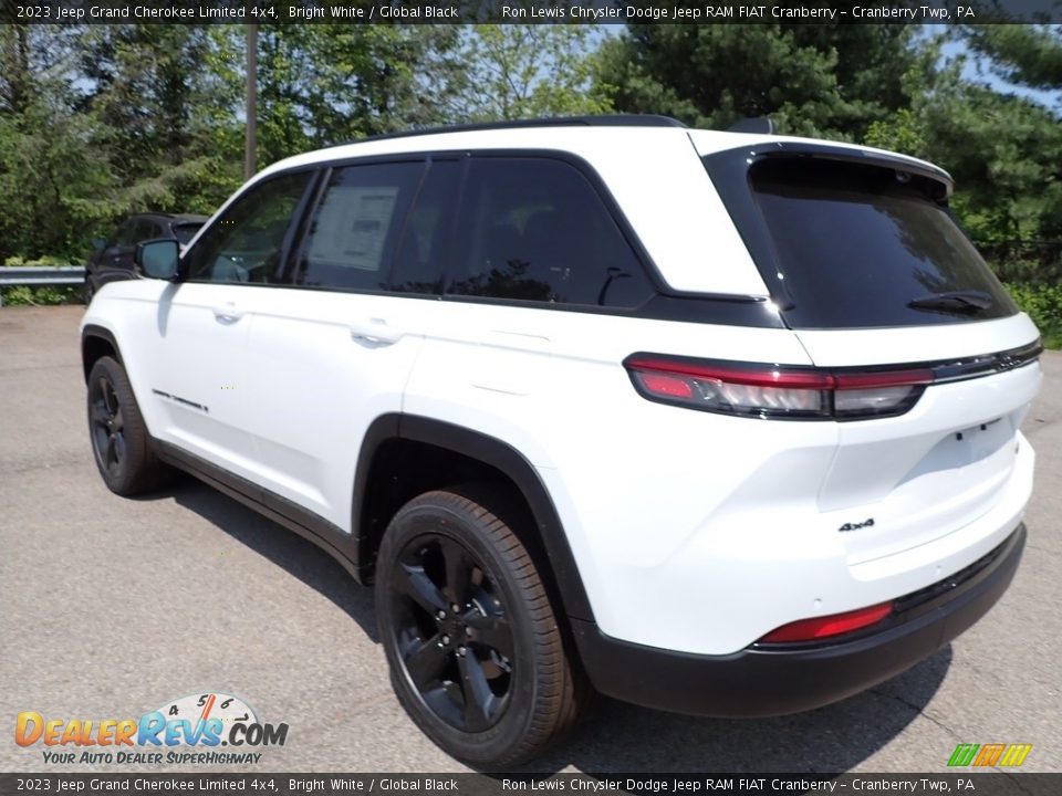 2023 Jeep Grand Cherokee Limited 4x4 Bright White / Global Black Photo #3