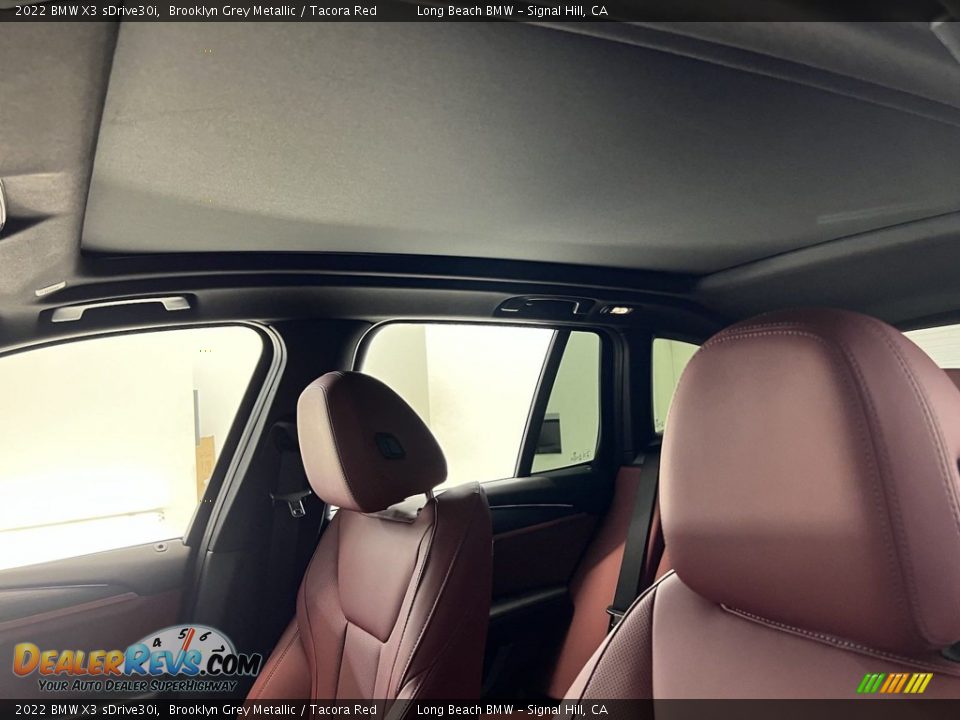 2022 BMW X3 sDrive30i Brooklyn Grey Metallic / Tacora Red Photo #20