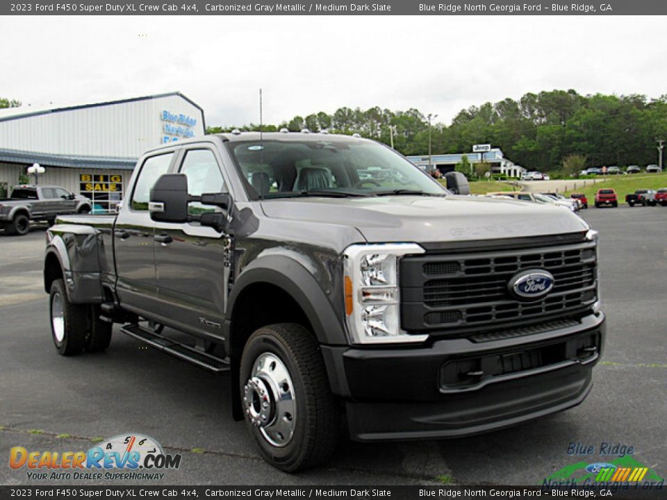 2023 Ford F450 Super Duty XL Crew Cab 4x4 Carbonized Gray Metallic / Medium Dark Slate Photo #7