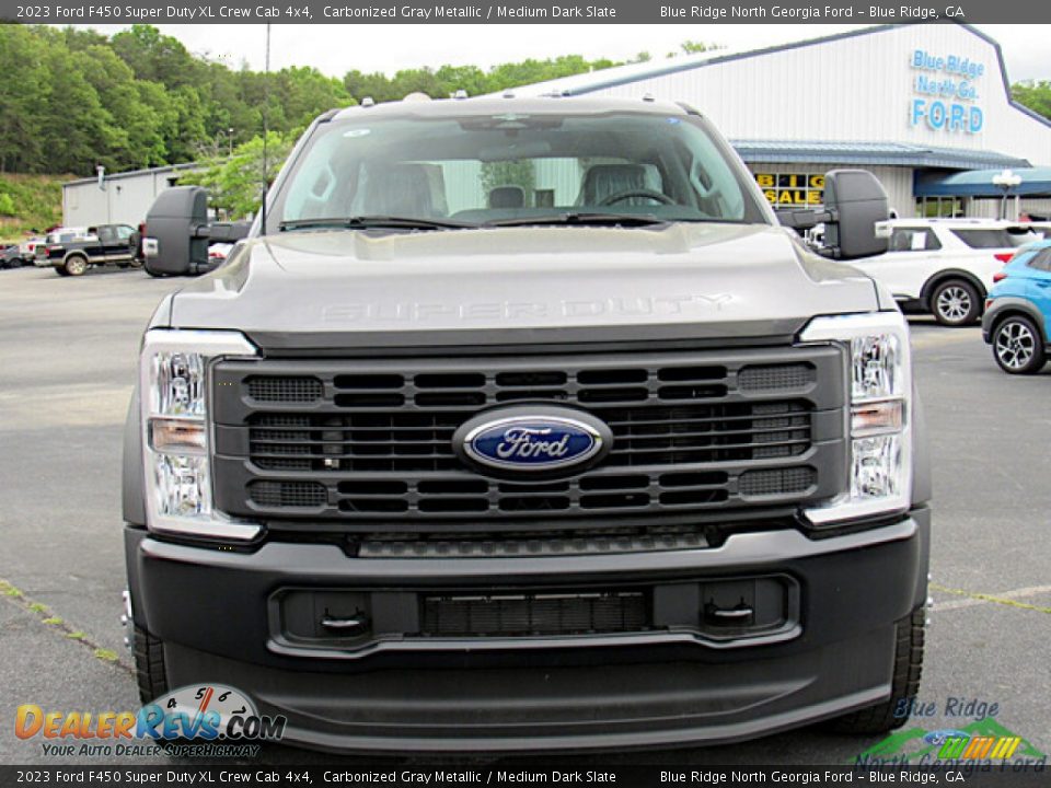 2023 Ford F450 Super Duty XL Crew Cab 4x4 Carbonized Gray Metallic / Medium Dark Slate Photo #8