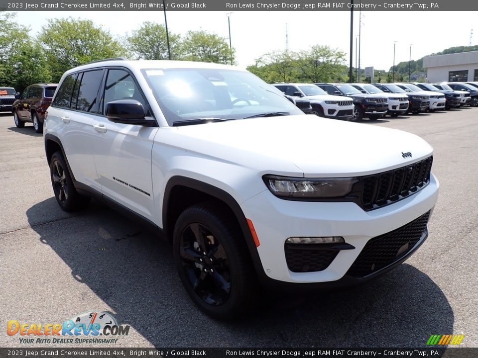 2023 Jeep Grand Cherokee Limited 4x4 Bright White / Global Black Photo #7