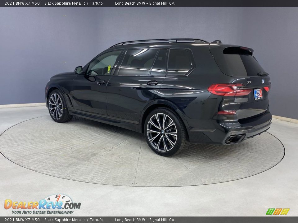 2021 BMW X7 M50i Black Sapphire Metallic / Tartufo Photo #3