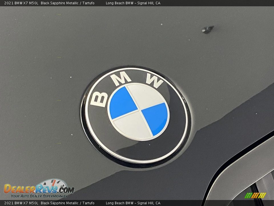2021 BMW X7 M50i Black Sapphire Metallic / Tartufo Photo #7