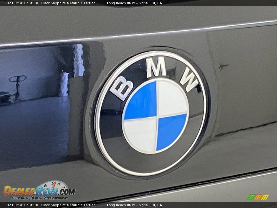 2021 BMW X7 M50i Black Sapphire Metallic / Tartufo Photo #9