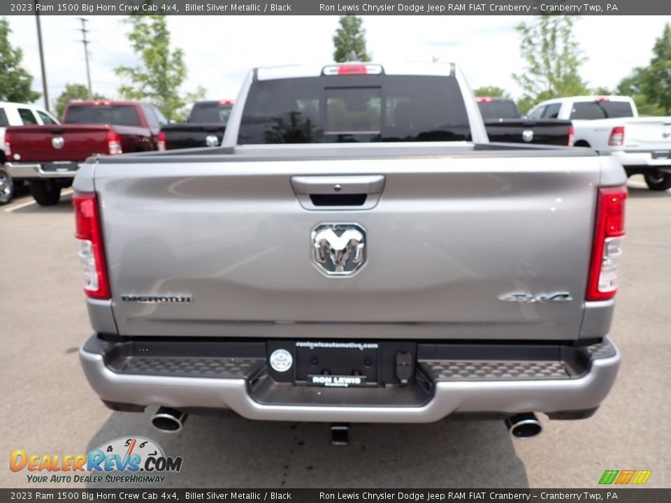 2023 Ram 1500 Big Horn Crew Cab 4x4 Billet Silver Metallic / Black Photo #4