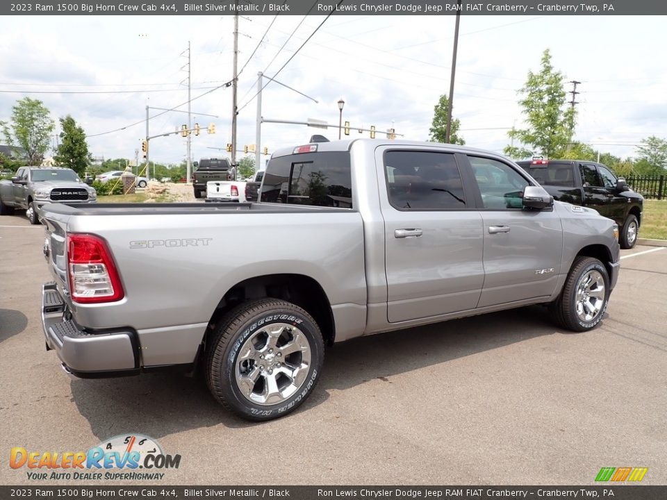 2023 Ram 1500 Big Horn Crew Cab 4x4 Billet Silver Metallic / Black Photo #5