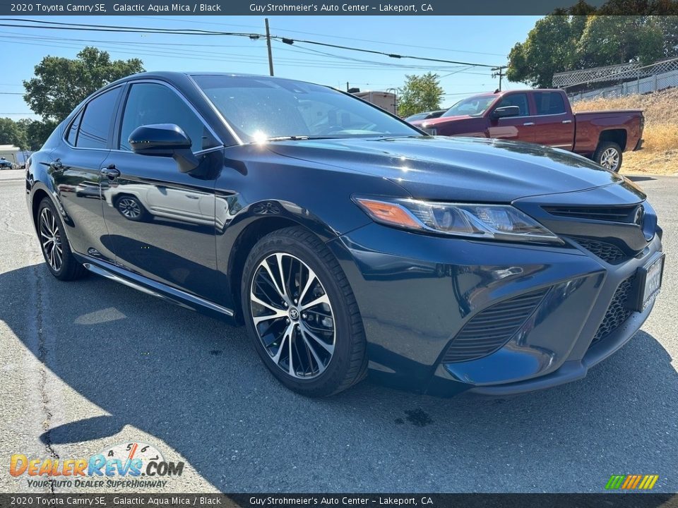 2020 Toyota Camry SE Galactic Aqua Mica / Black Photo #1