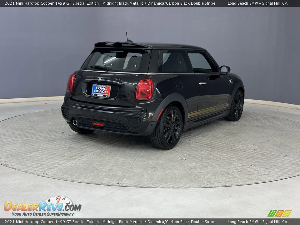 2021 Mini Hardtop Cooper 1499 GT Special Edition Midnight Black Metallic / Dinamica/Carbon Black Double Stripe Photo #6