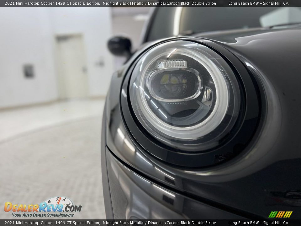 2021 Mini Hardtop Cooper 1499 GT Special Edition Midnight Black Metallic / Dinamica/Carbon Black Double Stripe Photo #7