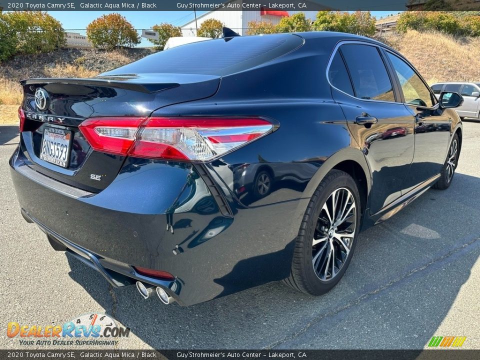 2020 Toyota Camry SE Galactic Aqua Mica / Black Photo #6