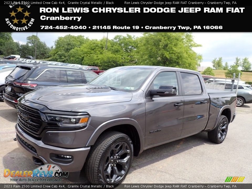 2023 Ram 1500 Limited Crew Cab 4x4 Granite Crystal Metallic / Black Photo #1