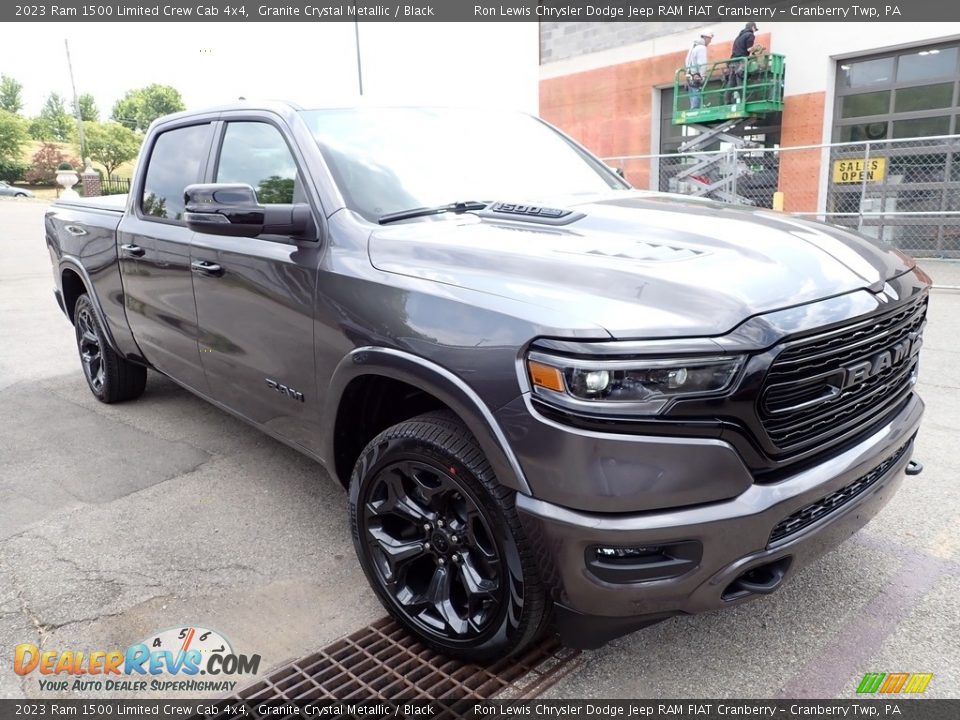 2023 Ram 1500 Limited Crew Cab 4x4 Granite Crystal Metallic / Black Photo #3