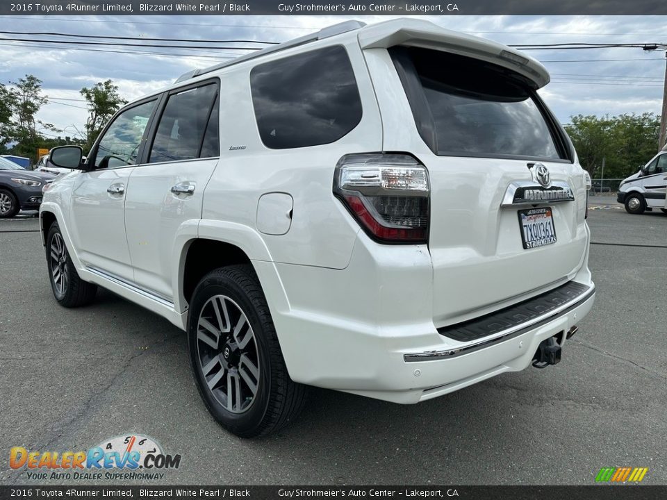 2016 Toyota 4Runner Limited Blizzard White Pearl / Black Photo #4