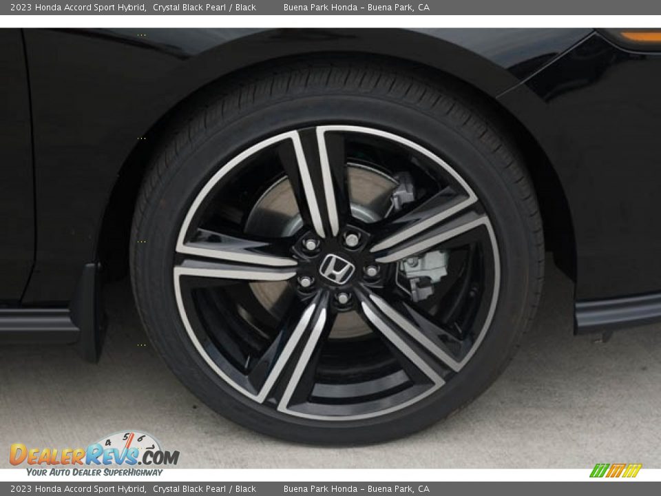 2023 Honda Accord Sport Hybrid Crystal Black Pearl / Black Photo #13