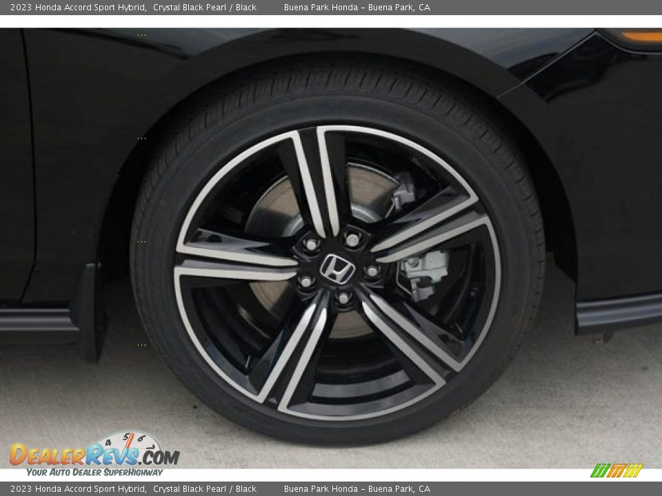 2023 Honda Accord Sport Hybrid Crystal Black Pearl / Black Photo #13