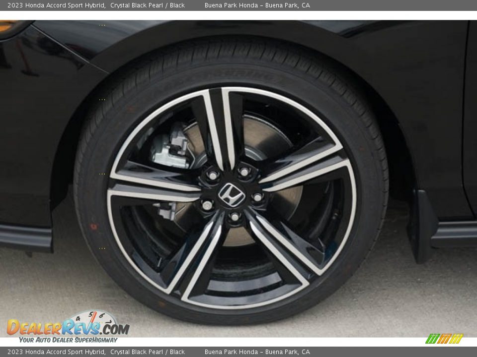 2023 Honda Accord Sport Hybrid Crystal Black Pearl / Black Photo #15