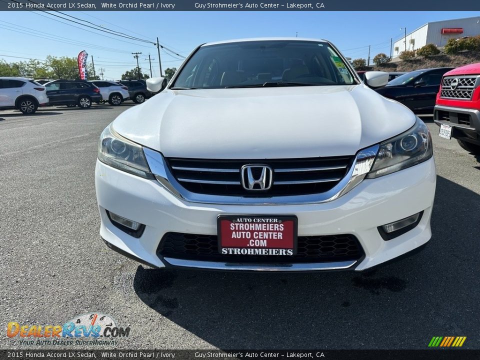 2015 Honda Accord LX Sedan White Orchid Pearl / Ivory Photo #2